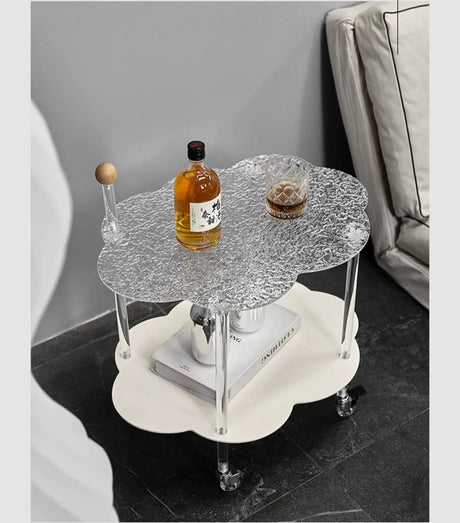ABOUT WHITE Jiaxing Versatile Movable Storage Side Table. from ABOUT WHITE