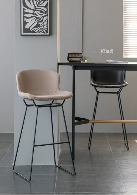 ABOUT WHITE Jindal Sleek Nordic Luxury Bar Stool from ABOUT WHITE