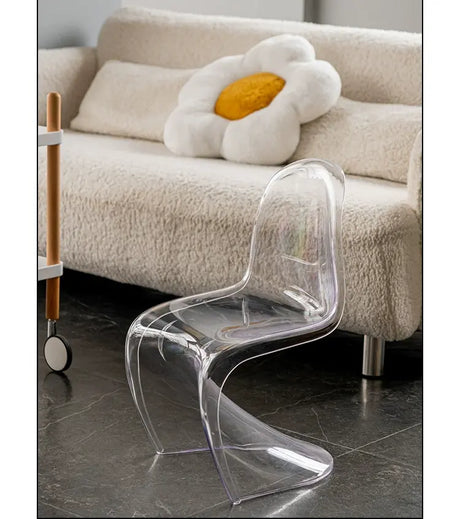 ABOUT WHITE Jintae Minimalist Transparent Dining Chair from ABOUT WHITE