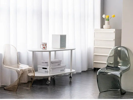 ABOUT WHITE Jintae Minimalist Transparent Dining Chair from ABOUT WHITE