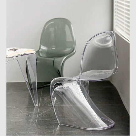 ABOUT WHITE Jintae Minimalist Transparent Dining Chair from ABOUT WHITE
