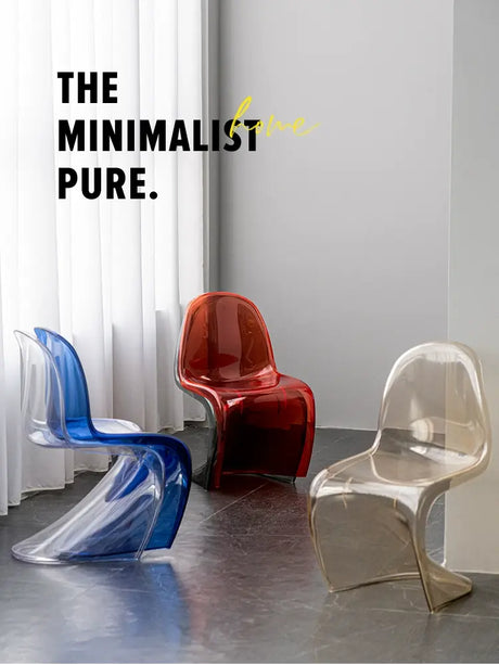 ABOUT WHITE Jintae Minimalist Transparent Dining Chair from ABOUT WHITE