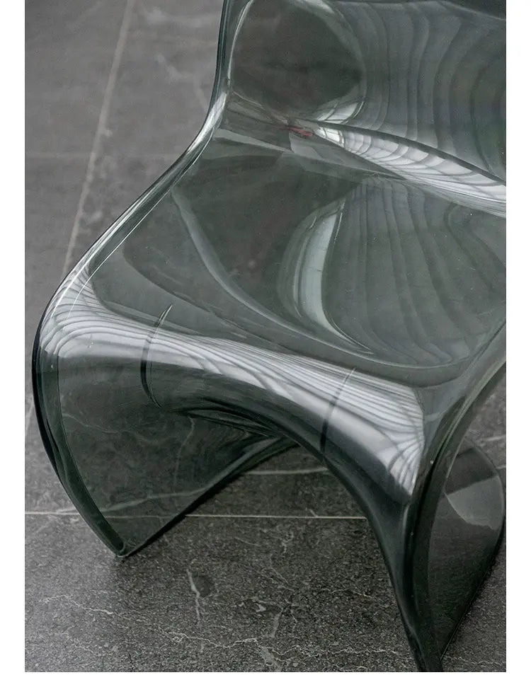 ABOUT WHITE Jintae Minimalist Transparent Dining Chair from ABOUT WHITE