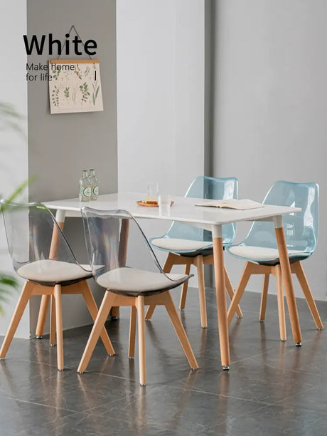 ABOUT WHITE Jisoo Elegant Solid Wood Reception Table from ABOUT WHITE