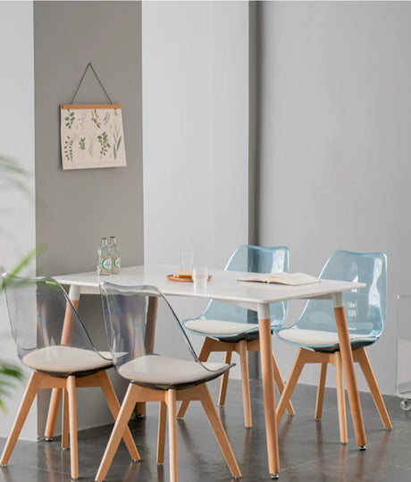 ABOUT WHITE Jisoo Elegant Solid Wood Reception Table from ABOUT WHITE
