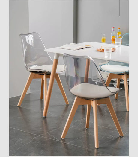 ABOUT WHITE Jisoo Elegant Solid Wood Reception Table from ABOUT WHITE