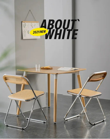 ABOUT WHITE Jisoo Elegant Solid Wood Reception Table from ABOUT WHITE