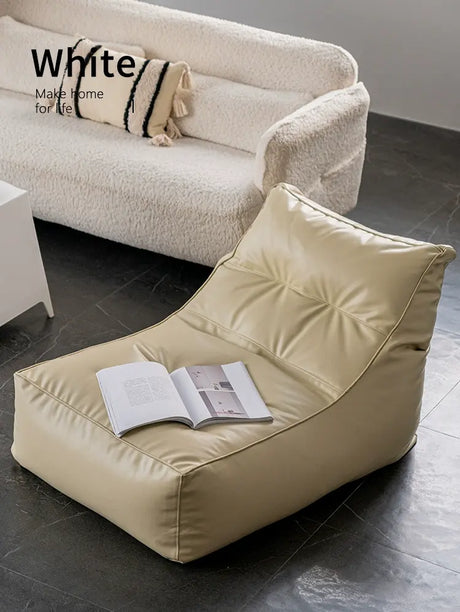 ABOUT WHITE Juniper Cozy Modern Bean Bag Lounge Chair from ABOUT WHITE