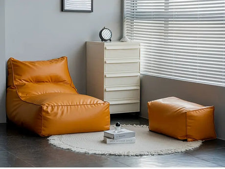 ABOUT WHITE Juniper Cozy Modern Bean Bag Lounge Chair from ABOUT WHITE