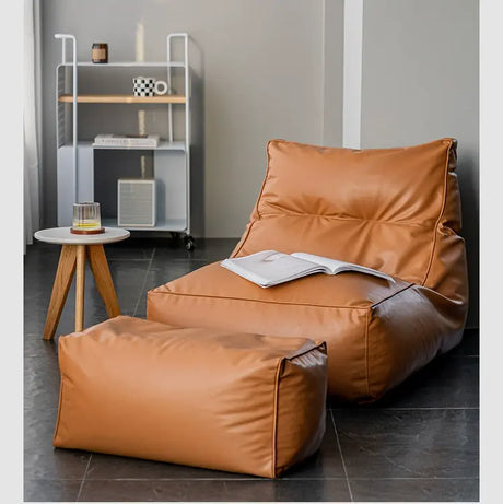 ABOUT WHITE Juniper Cozy Modern Bean Bag Lounge Chair from ABOUT WHITE