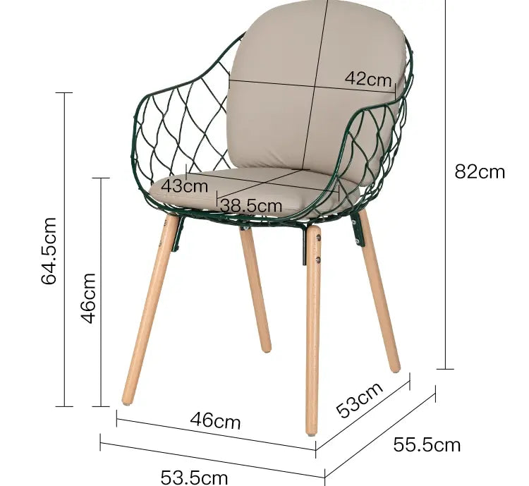 ABOUT WHITE Juniper Elegant Soft Backrest Dining Chair from ABOUT WHITE