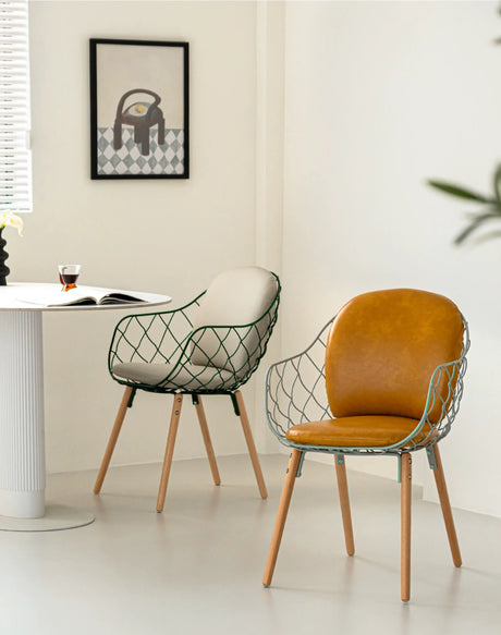 ABOUT WHITE Juniper Elegant Soft Backrest Dining Chair from ABOUT WHITE