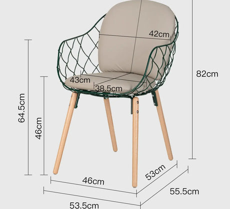 ABOUT WHITE Juniper Elegant Soft Backrest Dining Chair from ABOUT WHITE