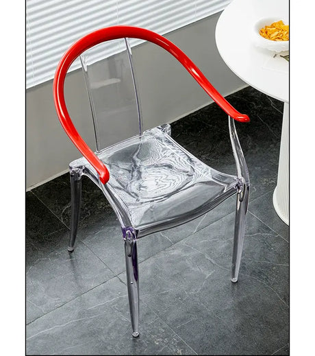 ABOUT WHITE Juniper Modern Minimalist Transparent Dining Chair from ABOUT WHITE