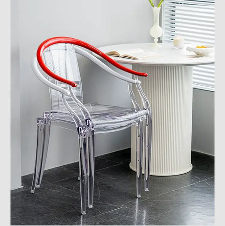 ABOUT WHITE Juniper Modern Minimalist Transparent Dining Chair from ABOUT WHITE