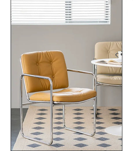 ABOUT WHITE Juniper Soft Nordic Bag Leather Dining Chair Set from ABOUT WHITE