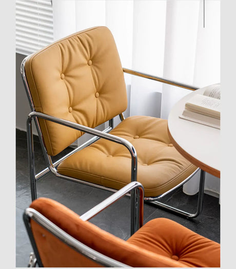 ABOUT WHITE Juniper Soft Nordic Bag Leather Dining Chair Set from ABOUT WHITE
