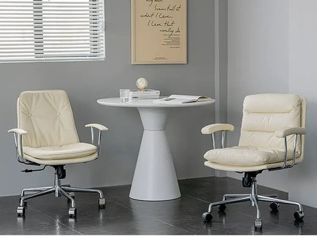 ABOUT WHITE Kaelson Ergonomic Creamy Office Chair from ABOUT WHITE
