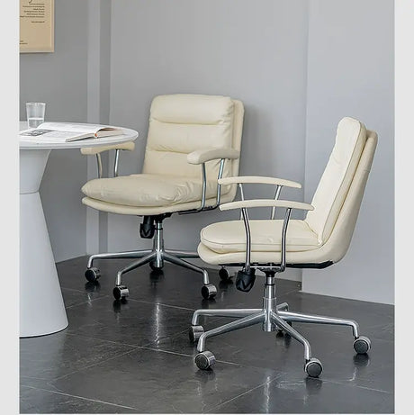 ABOUT WHITE Kaelson Ergonomic Creamy Office Chair from ABOUT WHITE