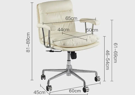 ABOUT WHITE Kaelson Ergonomic Creamy Office Chair from ABOUT WHITE
