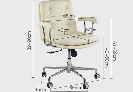 ABOUT WHITE Kaelson Ergonomic Creamy Office Chair from ABOUT WHITE