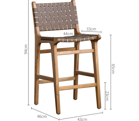 ABOUT WHITE Kaori Elegant Woven Bar Chair from ABOUT WHITE