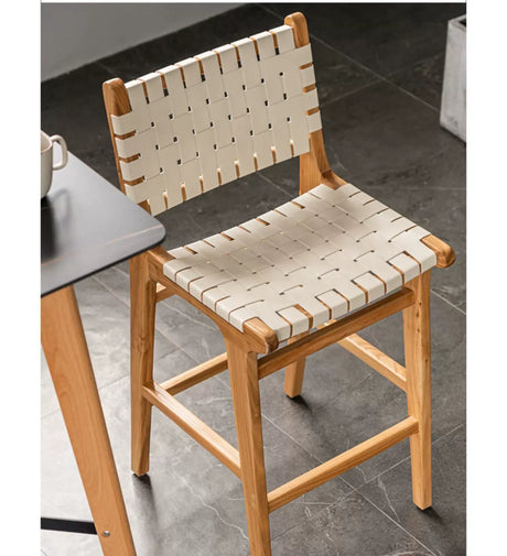 ABOUT WHITE Kaori Elegant Woven Bar Chair from ABOUT WHITE