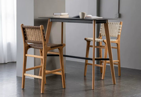 ABOUT WHITE Kaori Elegant Woven Bar Chair from ABOUT WHITE