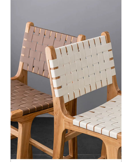 ABOUT WHITE Kaori Elegant Woven Bar Chair from ABOUT WHITE