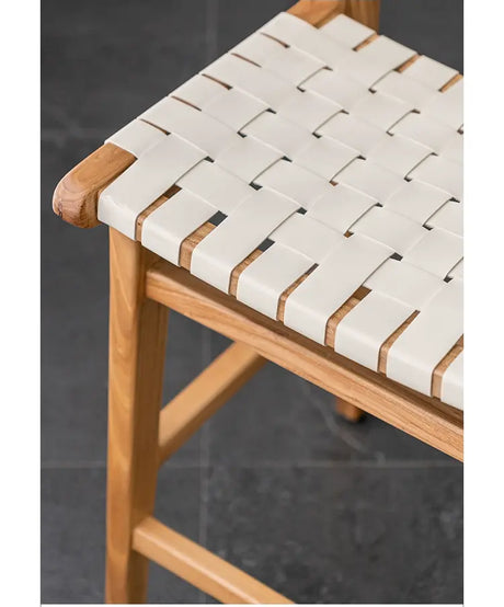 ABOUT WHITE Kaori Elegant Woven Bar Chair from ABOUT WHITE