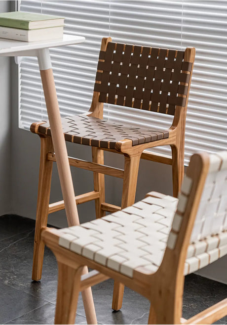 ABOUT WHITE Kaori Elegant Woven Bar Chair from ABOUT WHITE