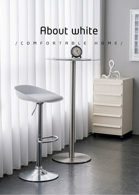 ABOUT WHITE Katowice Sleek Nordic Bar Chair from ABOUT WHITE