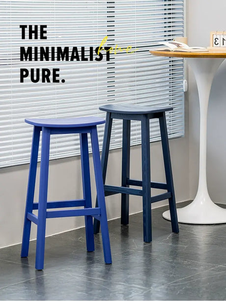 ABOUT WHITE Kyoto Elegant Solid Wood Barstool from ABOUT WHITE