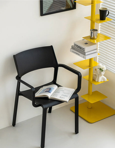ABOUT WHITE LYSANDER Modern Minimalist Plastic Dining Chair from ABOUT WHITE