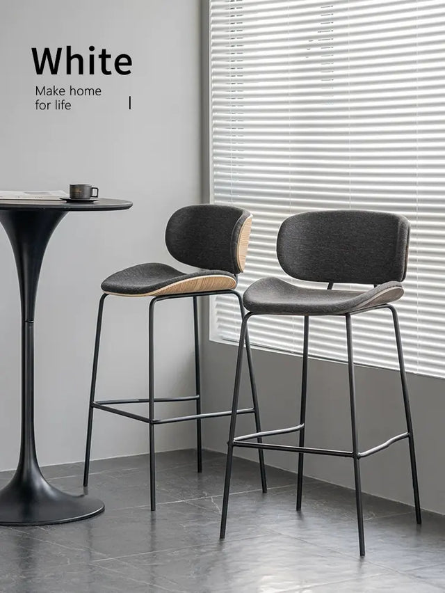 ABOUT WHITE Larsvik Contemporary Natural Wood Footstool from ABOUT WHITE