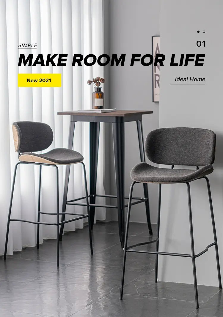 ABOUT WHITE Larsvik Contemporary Natural Wood Footstool from ABOUT WHITE