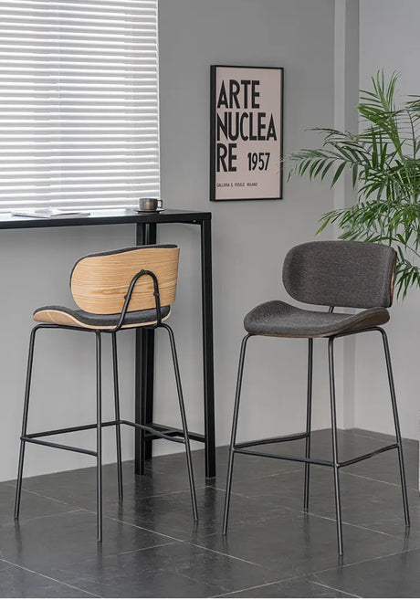 ABOUT WHITE Larsvik Contemporary Natural Wood Footstool from ABOUT WHITE