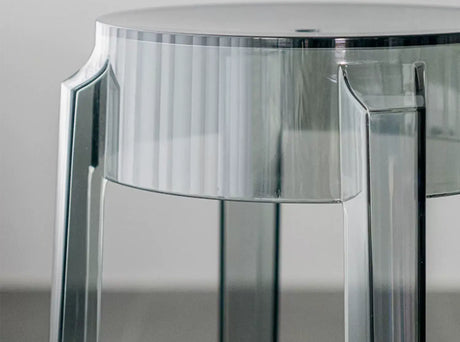 ABOUT WHITE Lianhua Elegant Transparent Bar Stool from ABOUT WHITE