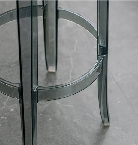 ABOUT WHITE Lianhua Elegant Transparent Bar Stool from ABOUT WHITE