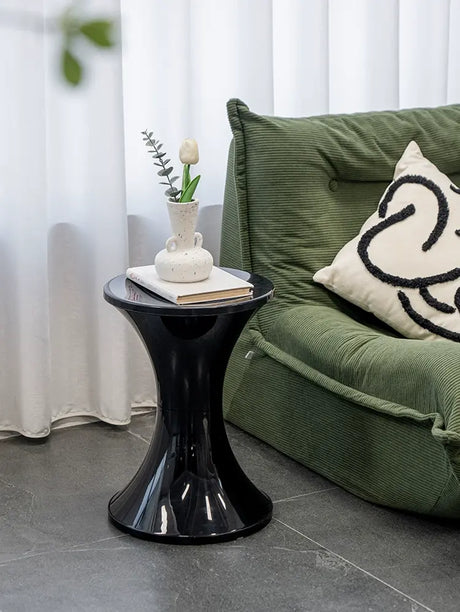 ABOUT WHITE Lira Contemporary Sleek Storage Stool from ABOUT WHITE