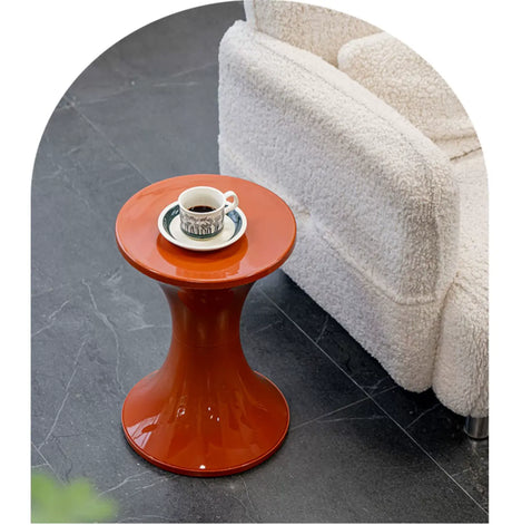 ABOUT WHITE Lira Contemporary Sleek Storage Stool from ABOUT WHITE