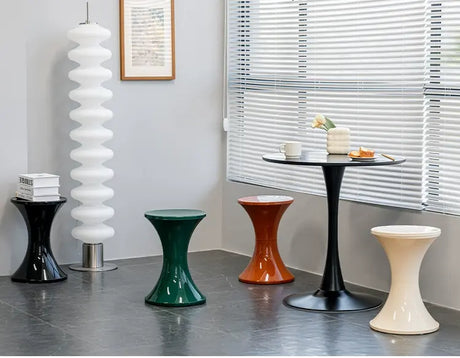 ABOUT WHITE Lira Contemporary Sleek Storage Stool from ABOUT WHITE
