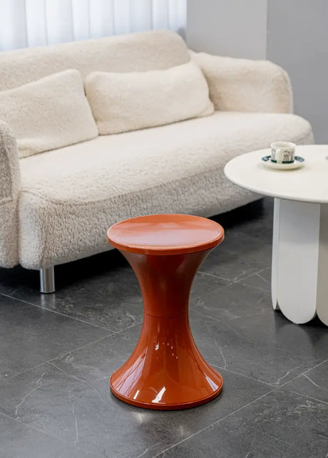 ABOUT WHITE Lira Contemporary Sleek Storage Stool from ABOUT WHITE
