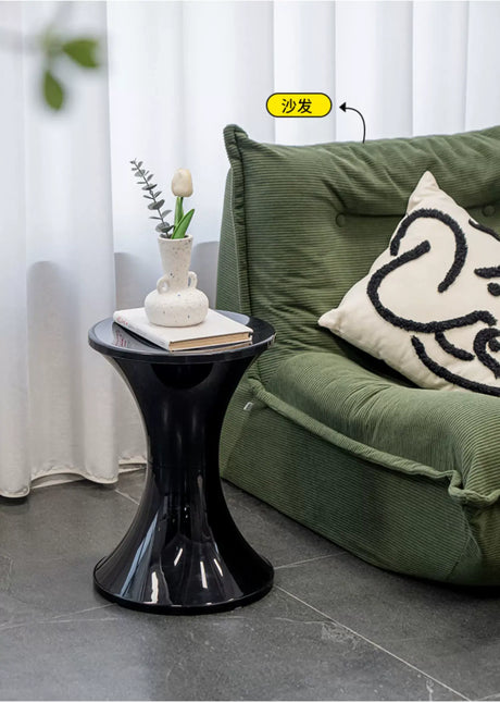ABOUT WHITE Lira Contemporary Sleek Storage Stool from ABOUT WHITE