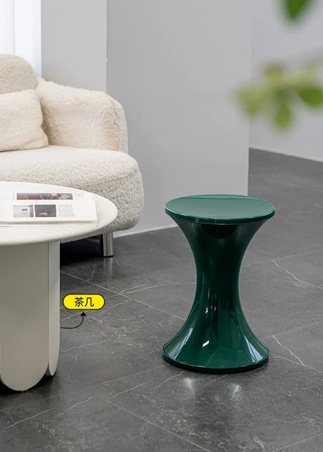 ABOUT WHITE Lira Contemporary Sleek Storage Stool from ABOUT WHITE