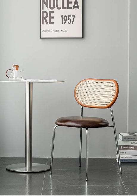 ABOUT WHITE Lisella Retro Chic Light Luxury Dining Chair from ABOUT WHITE