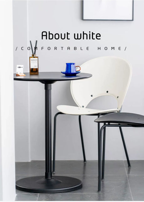 ABOUT WHITE Lysander Minimalist Northern European Round Table from ABOUT WHITE