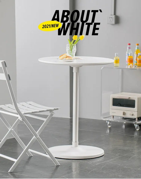 ABOUT WHITE Lysander Minimalist Northern European Round Table from ABOUT WHITE