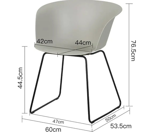 ABOUT WHITE Lysander Minimalist Scandinavian Dining Chair from ABOUT WHITE