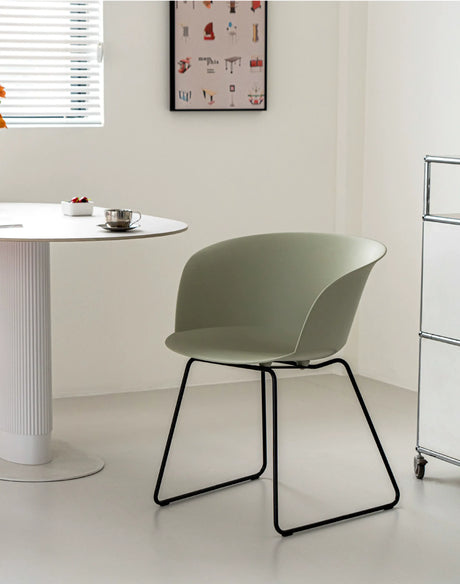 ABOUT WHITE Lysander Minimalist Scandinavian Dining Chair from ABOUT WHITE